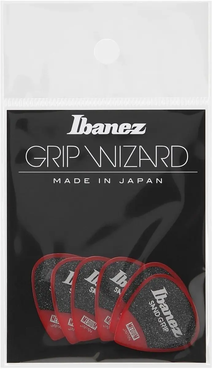 Ibanez Plectrumset Sand-Grip Short Teardrop