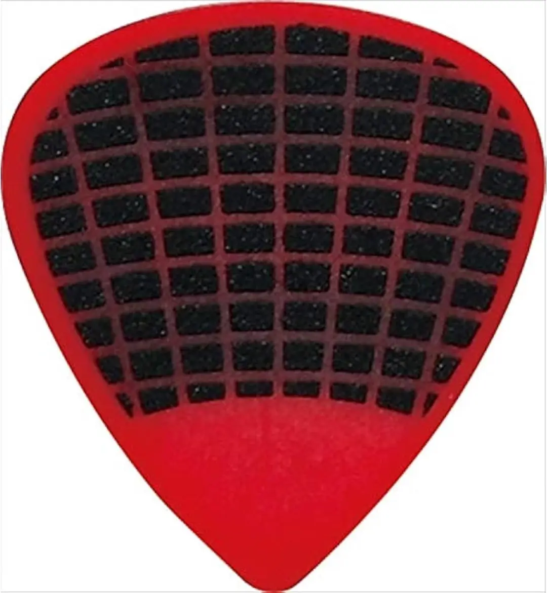 Ibanez Plectrumset Sand-Grip Short Teardrop - Rood 0.8mm - 6 Stuks