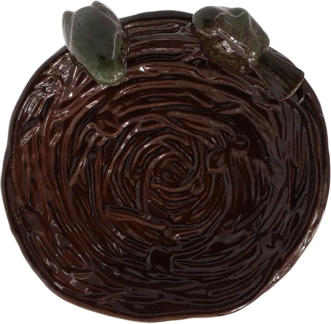 Esschert Design Vogelbad Nest Keramiek - 22x8,3cm - Bruin