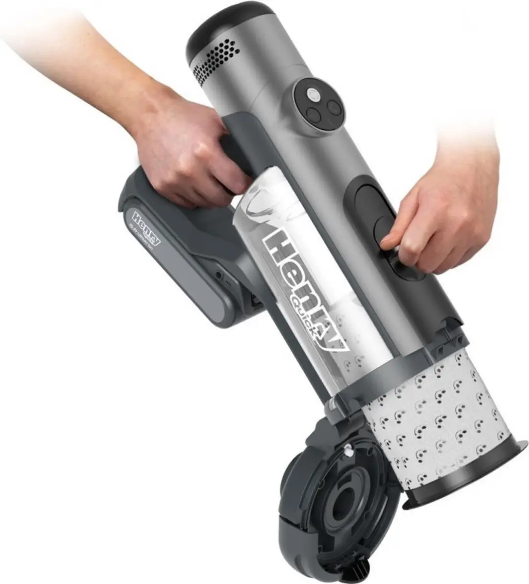 Numatic Quick NQ100 Draadloze Stofzuiger - Graphite - 2x Accu