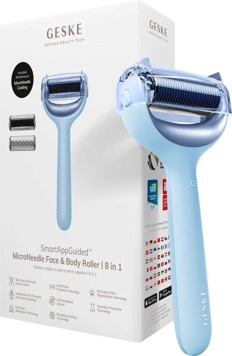 GESKE SmartAppGuided MicroNeedle Roller 8-in-1