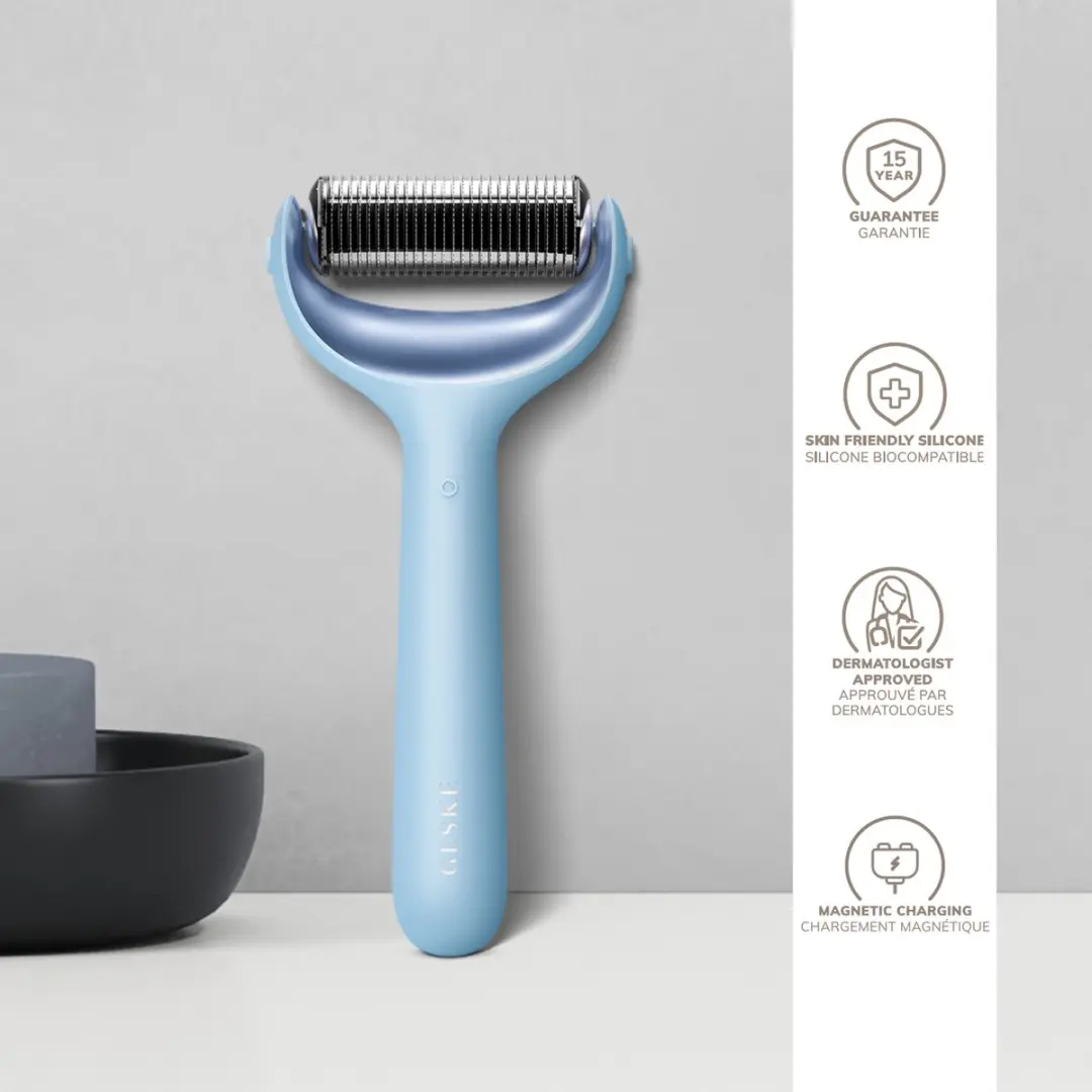 GESKE SmartAppGuided MicroNeedle Roller 8-in-1 - Aquamarine