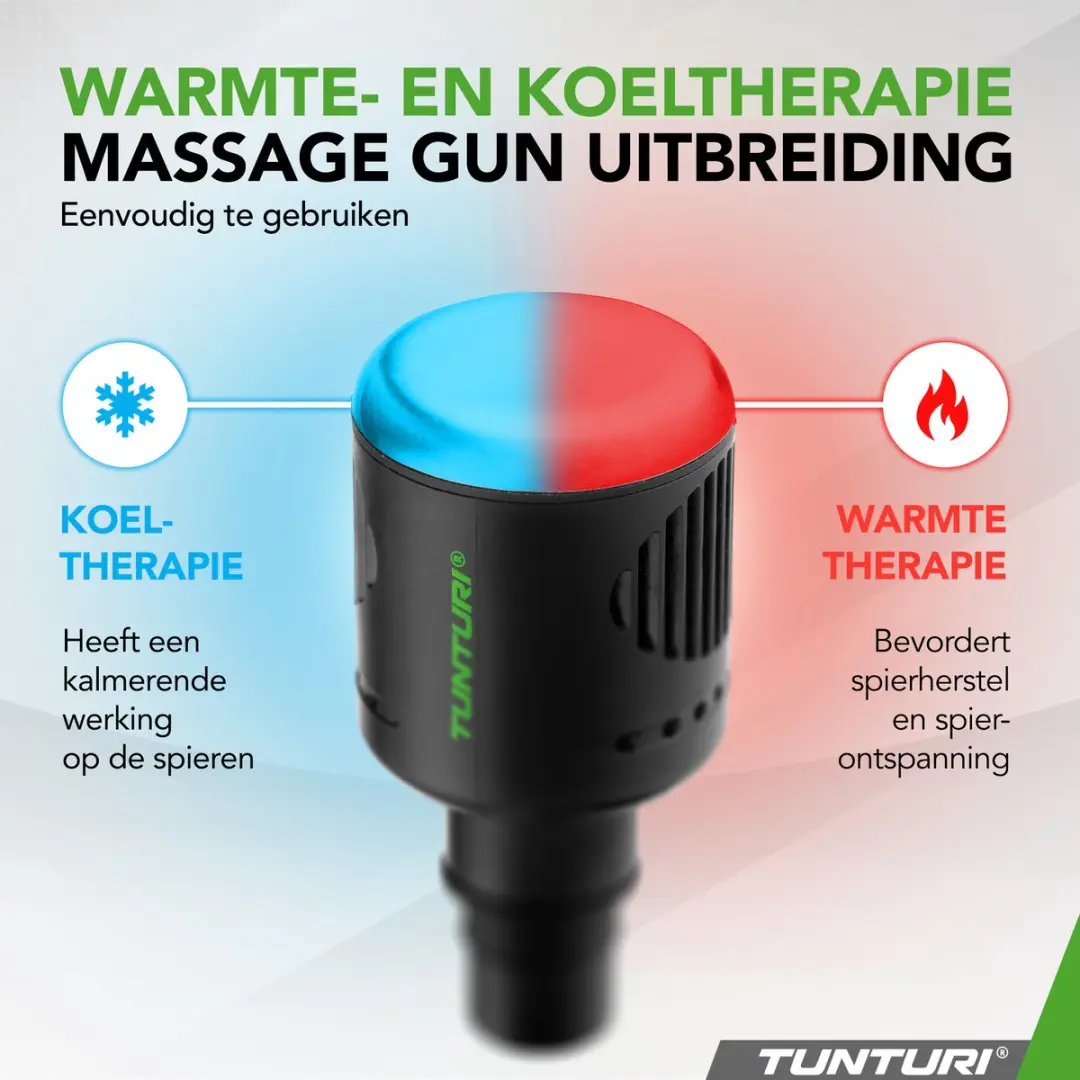Tunturi 14TUSYO071 Massagepistool - Warm/Koud - 4 standen - Draadloos