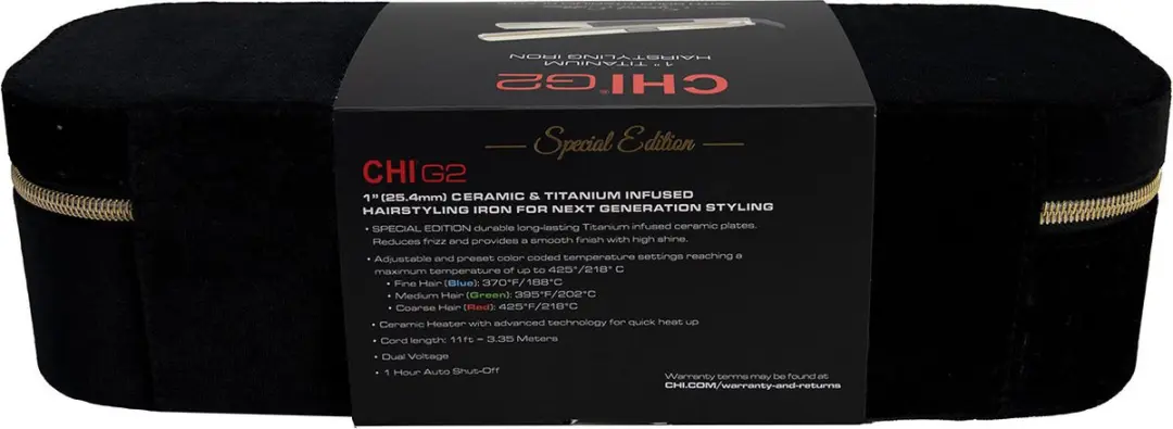 Chi Natural Life G2 Titanium Hairstyling Iron GF1186EU - Goud