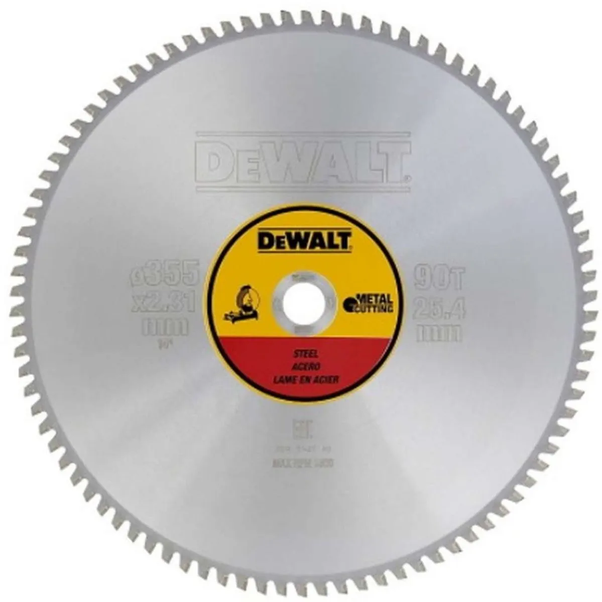 DeWalt DT1927-QZ Cirkelzaagblad Staal 355mm 90T