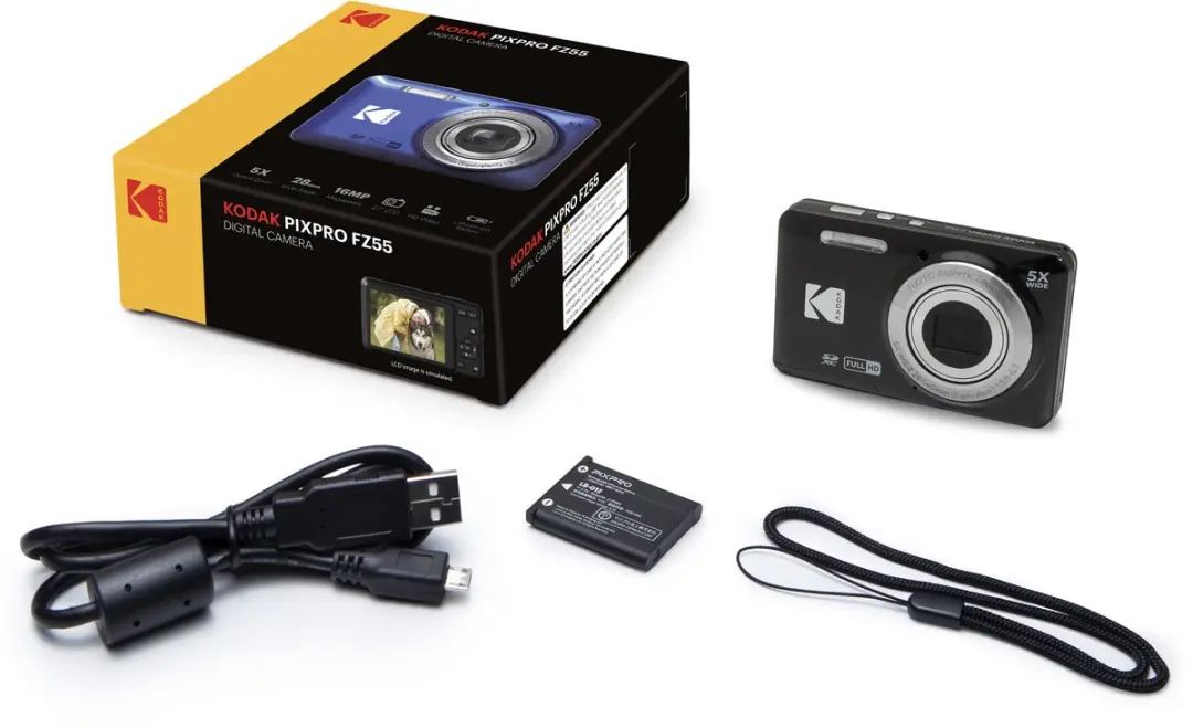 Kodak Pixpro FZ55 Compactcamera - Zwart
