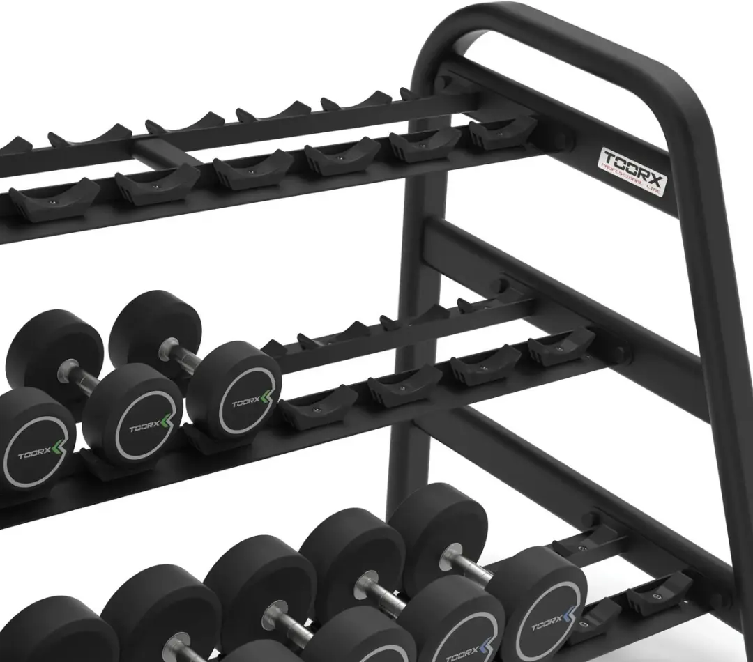 Toorx Professional RPMC-3 Modulair Dumbbellrek - Zwart