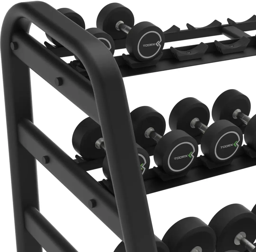 Toorx Professional RPMC-3 Modulair Dumbbellrek - Zwart