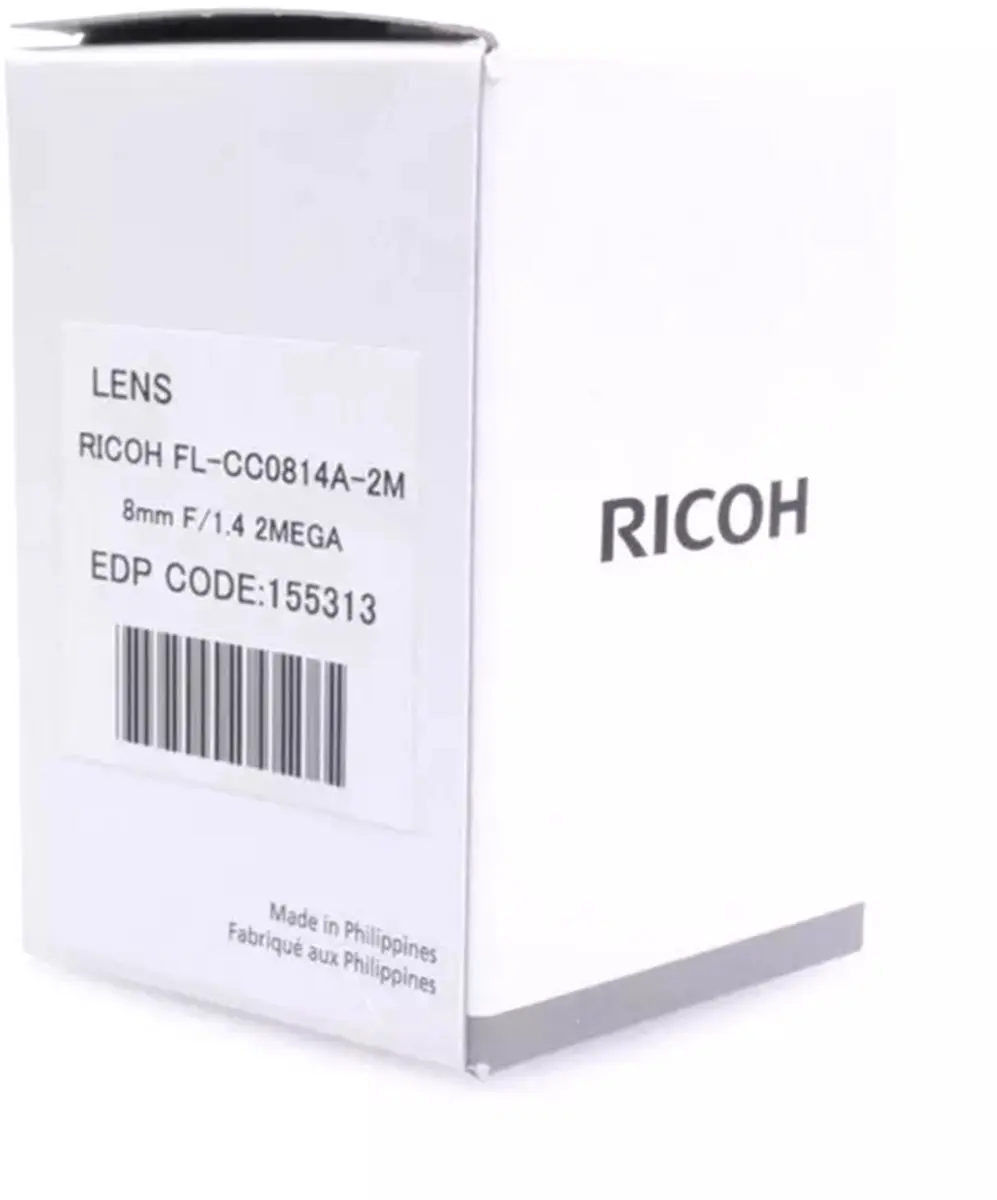 Ricoh FL-CC0814A-2M 8mm F/1.4 Lens - 40,5mm Filter