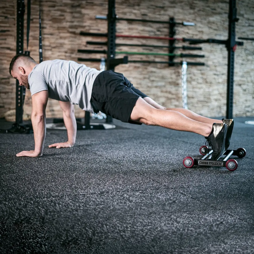 LifeMaxx Crossmaxx GHR Glute Ham Roller - Zwart