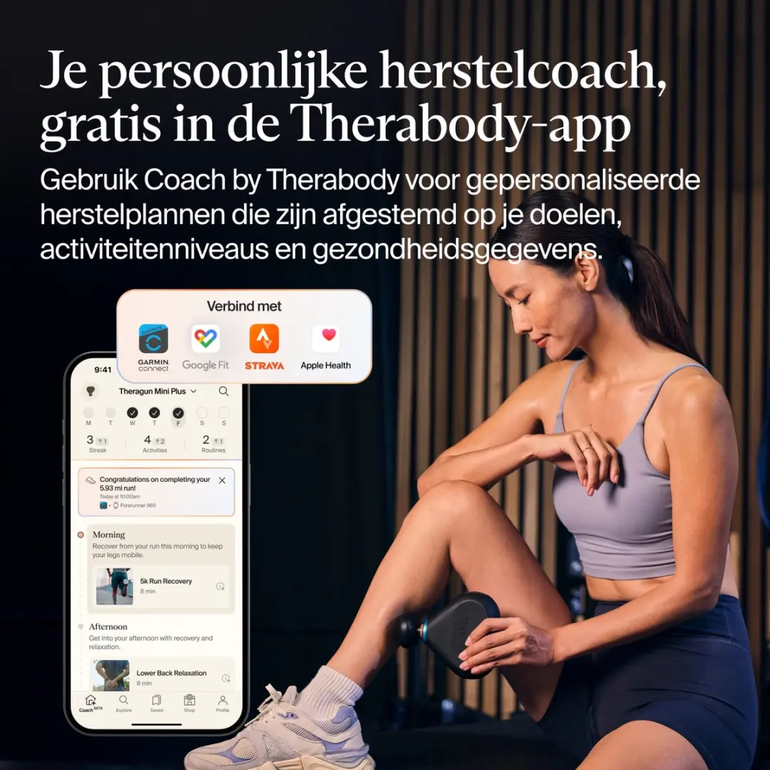 Therabody Theragun Mini Plus Massagepistool - 3 Warmtestanden - Zwart