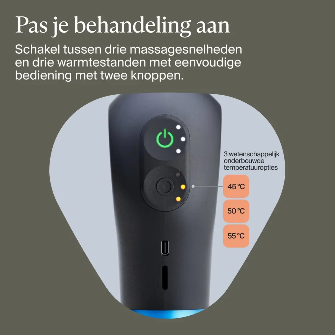 Therabody Theragun Mini Plus Massagepistool - 3 Warmtestanden - Zwart