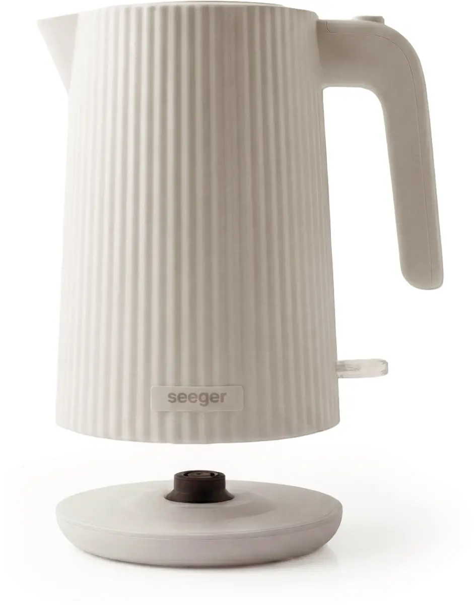 SEEGER Waterkoker Plissé Design SGR100SB - 1.7L - 2200W - Beige