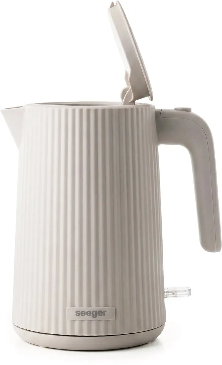 SEEGER Waterkoker Plissé Design SGR100SB - 1.7L - 2200W - Beige