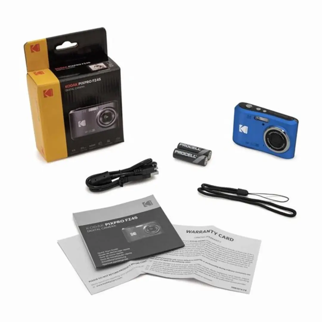 Kodak Pixpro FZ45 Compactcamera - Blauw - 32GB + Tas