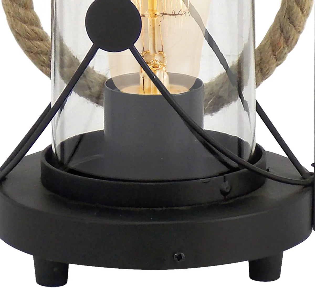 Eglo Bradford E27 Tafellamp - Ø14cm - Zwart