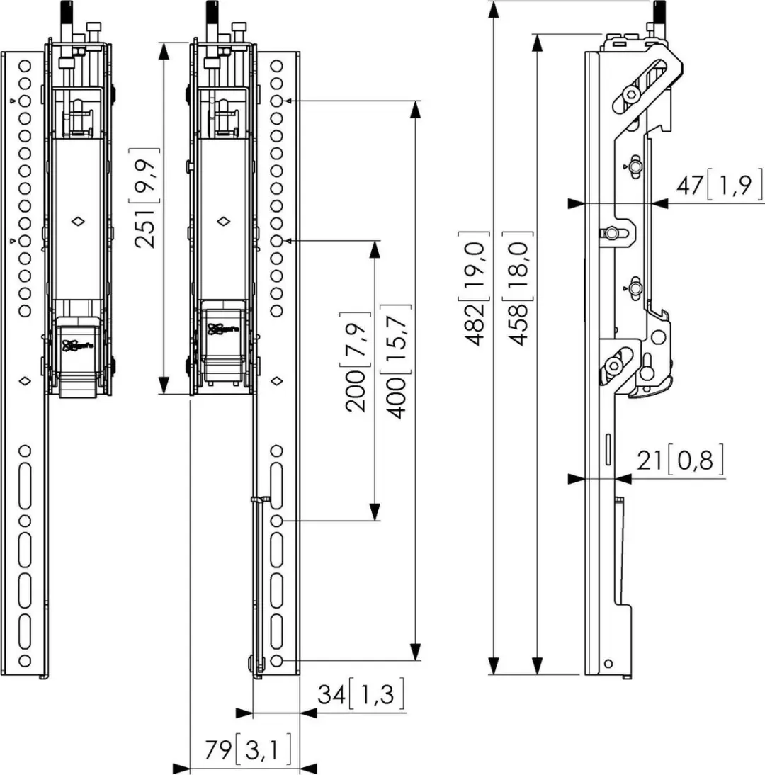 Vogel's 7235040 TV Wandbeugel - 80 kg - Zwart