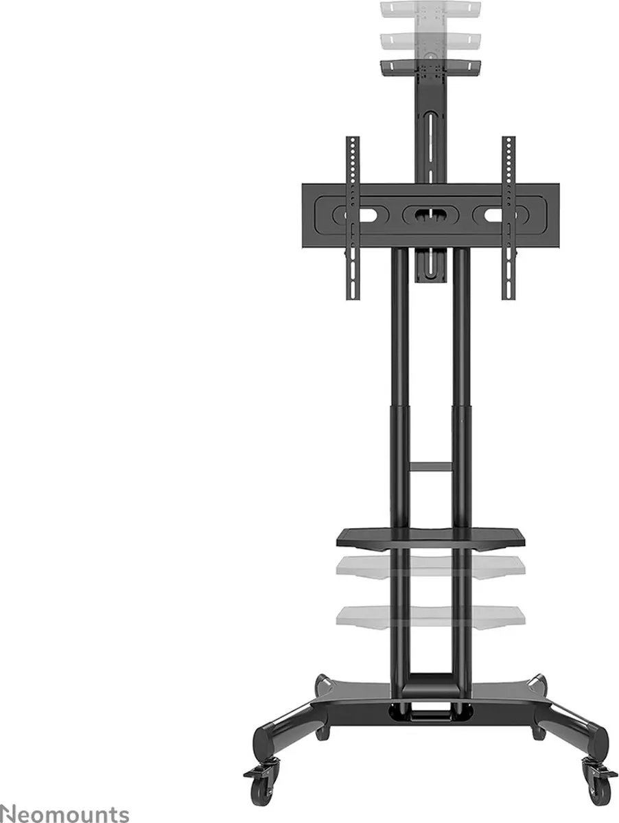 Neomounts NM-M1700BLACK Verrijdbare TV Trolley - 32-75" - Hoogteverstelbaar
