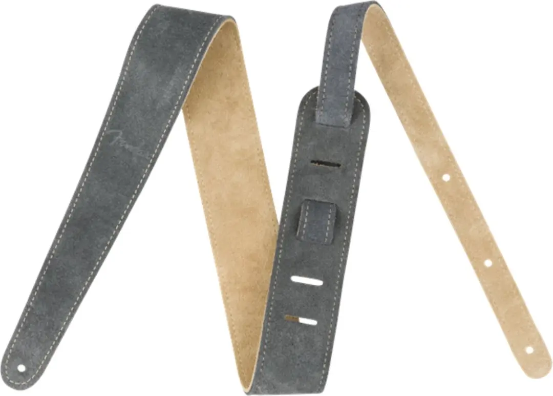 Fender Reversible Suede Gitaarband Grijs/Geelbruin