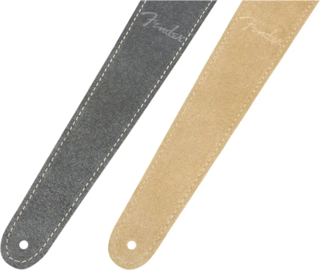 Fender Reversible Suede Gitaarband Grijs/Geelbruin - afbeelding 6 van 6
