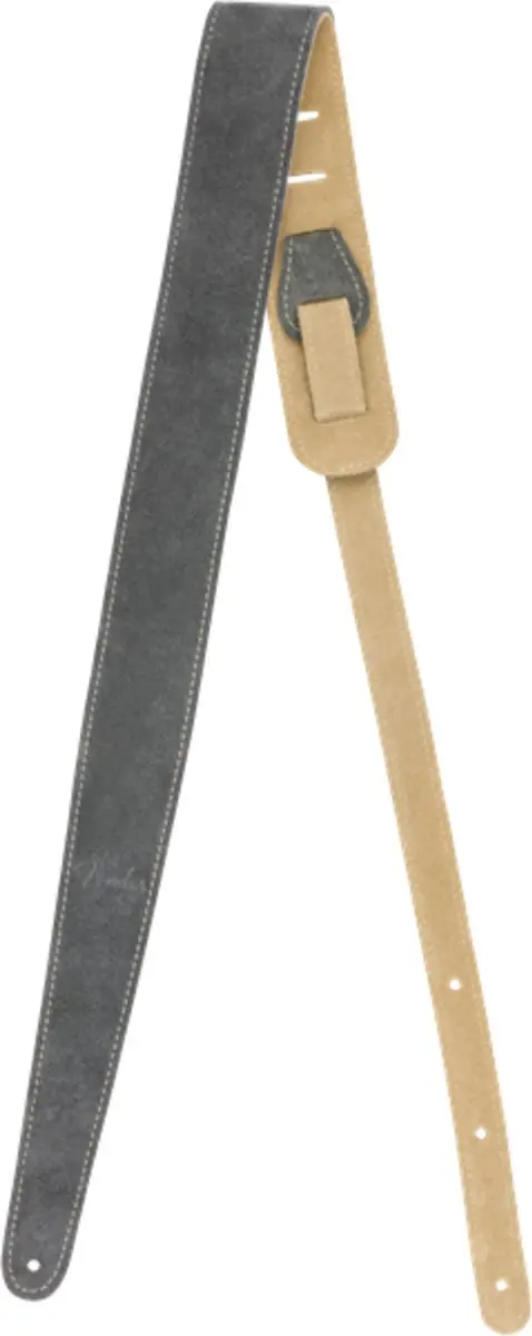 Fender Reversible Suede Gitaarband Grijs/Geelbruin