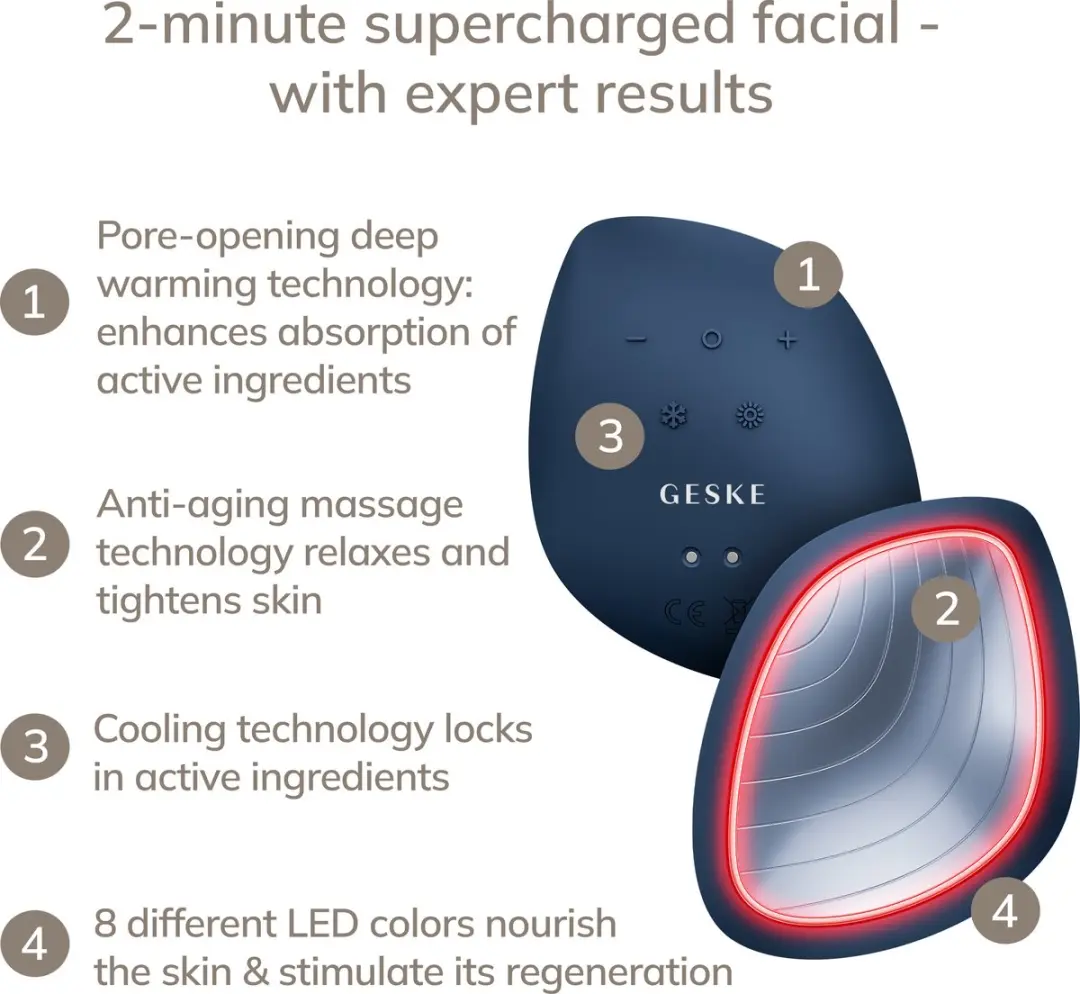 Geske SmartAppGuided Sonic Warm & Cool Mask GK000002MN01 - Midnight