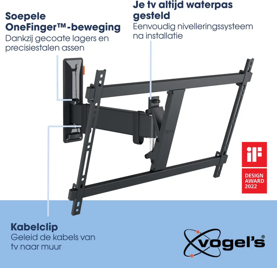 Vogel's COMFORT TVM 3625 TV-Beugel 40-77" - 35kg - VESA 600x400 - Zwart