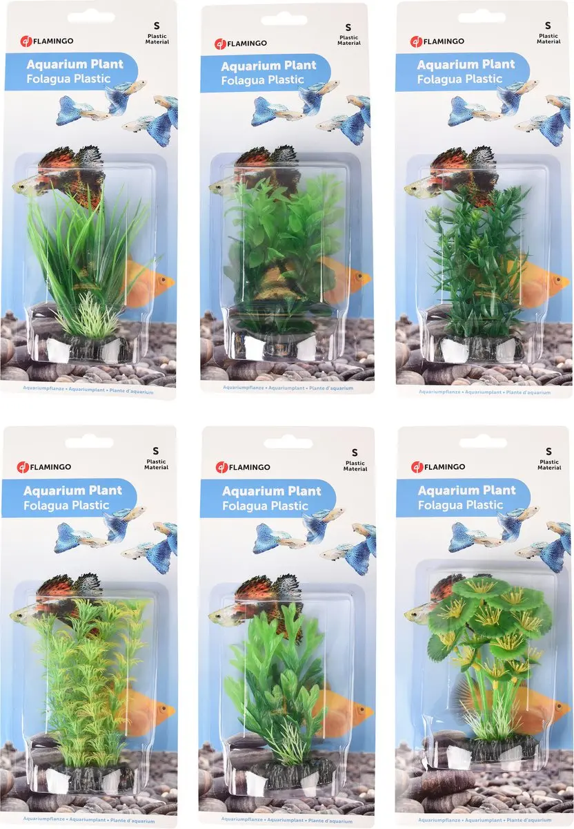 Flamingo Aquariumplant Fiji Kunststof - 11 cm - Willekeurig