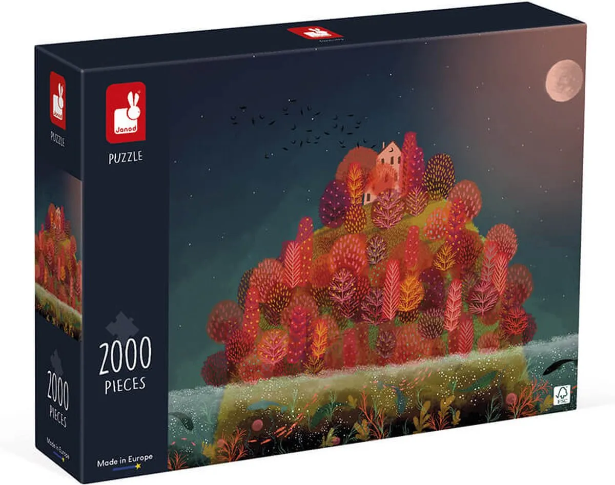 Janod Kidult Puzzel J02518 - 2000 Stukjes - Herfstkleuren