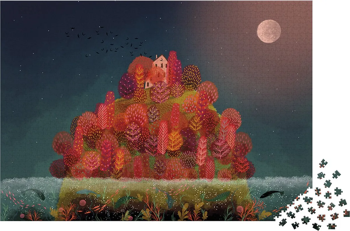 Janod Kidult Puzzel J02518 - 2000 Stukjes - Herfstkleuren