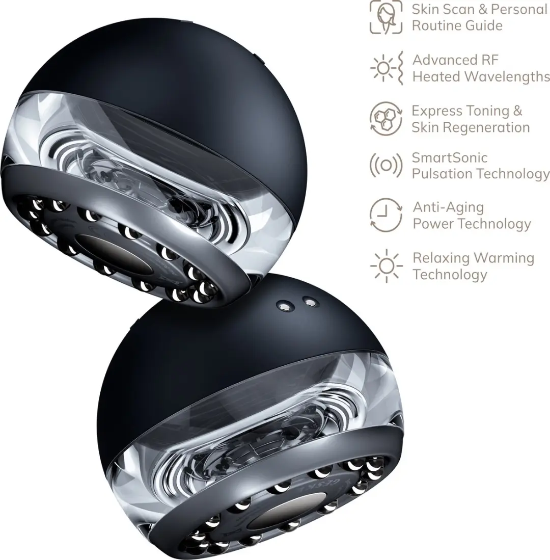 GESKE GK000065BK01 SmartAppGuided Anti-Aging Gezichtsmassager - Zwart