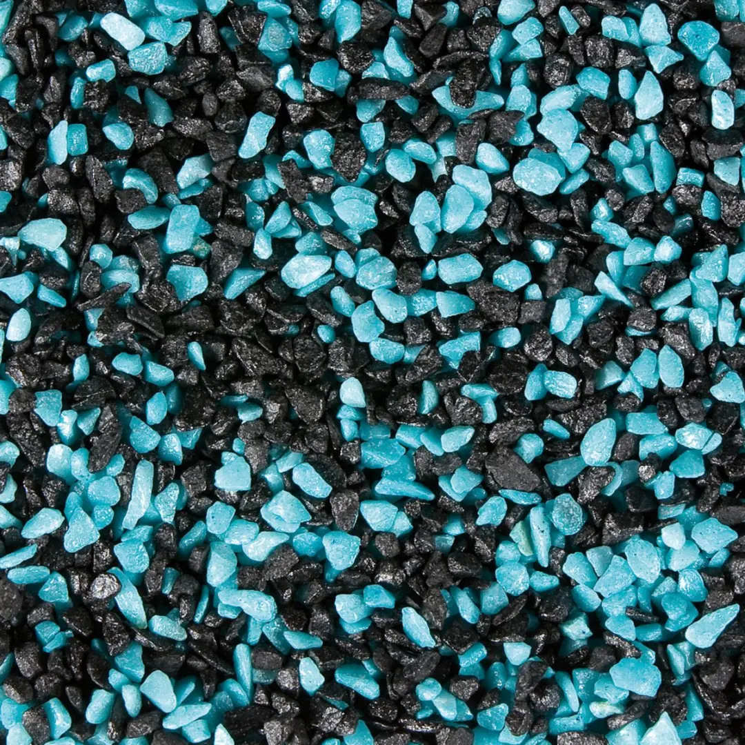 Flamingo Aquariumgrind Zwart/Blauw 1 kg
