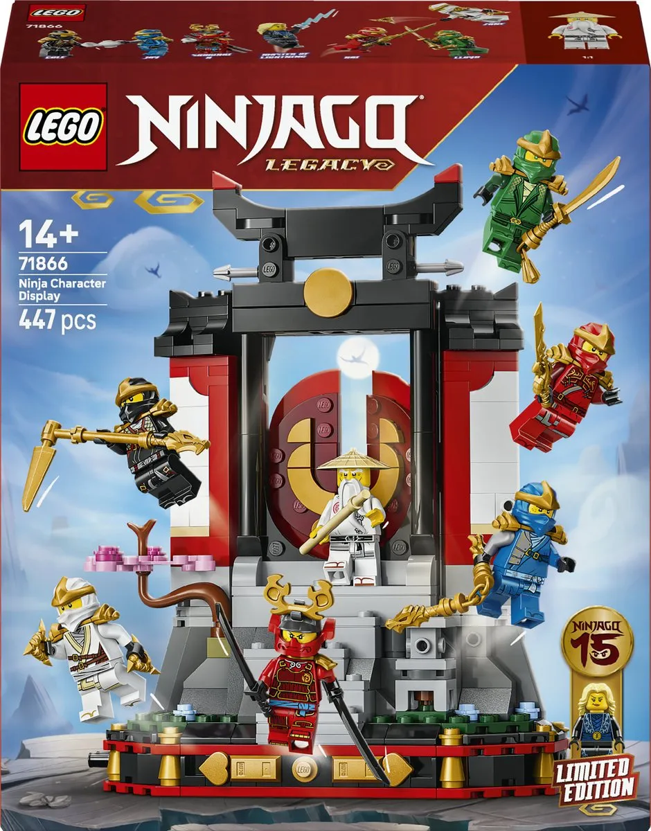 LEGO Ninjago 71866 Display - 8 Minifiguren - 447 Stukken - Multicolor