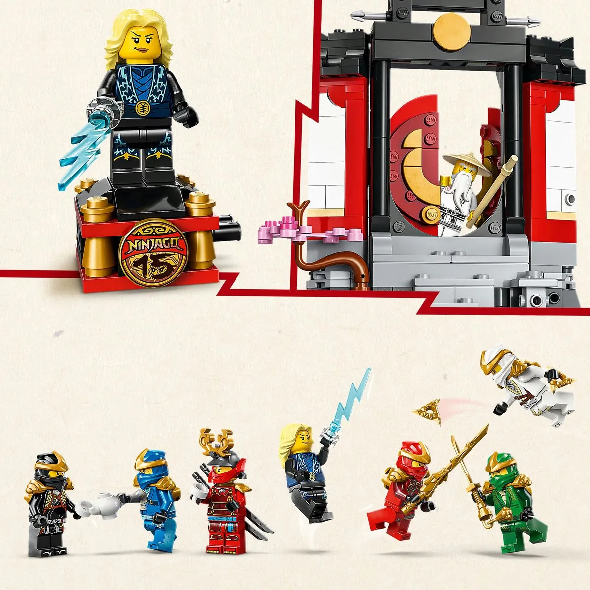 LEGO Ninjago 71866 Display - 8 Minifiguren - 447 Stukken - Multicolor - afbeelding 6 van 6