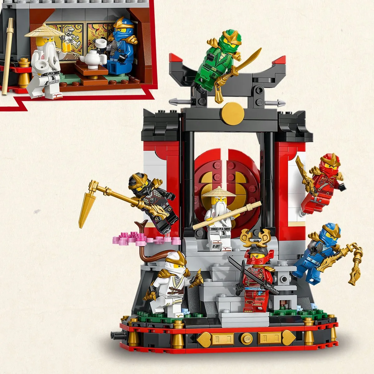 LEGO Ninjago 71866 Display - 8 Minifiguren - 447 Stukken - Multicolor