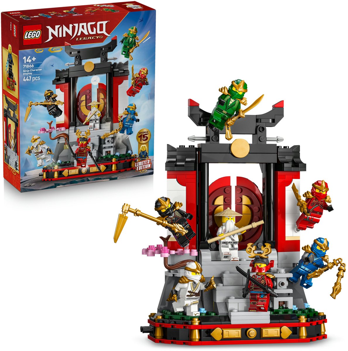 LEGO NINJAGO - 15-Jarig Jubileum: Display met Ninjapersonages - 71866