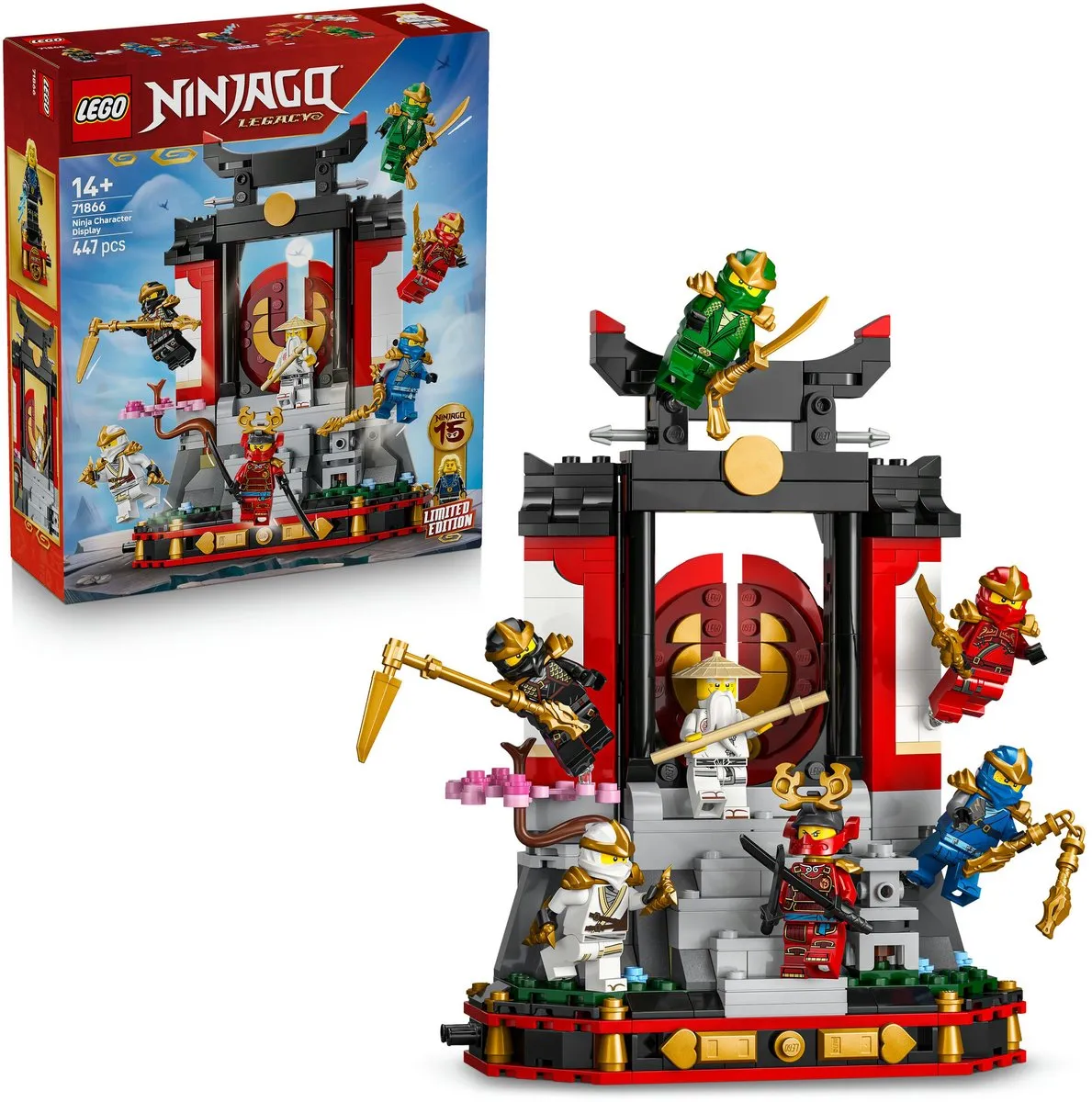 LEGO Ninjago 71866 Display - 8 Minifiguren - 447 Stukken - Multicolor