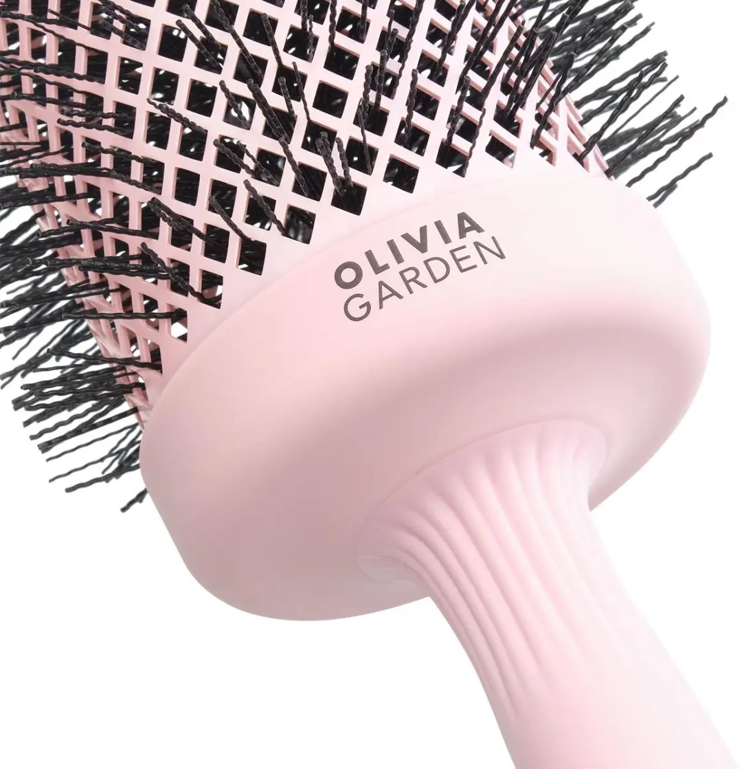Olivia Garden Expert Blowout Speed Pastel Pink 65mm - Zwart