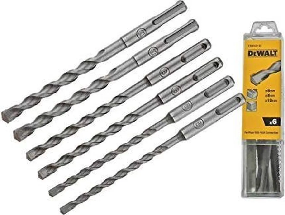 DeWalt DT60302 SDS-Plus Borenset 6-delig - 6x