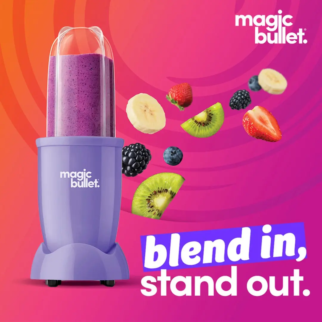 NutriBullet Magic Bullet Color Blender 200W - Paars - afbeelding 6 van 6