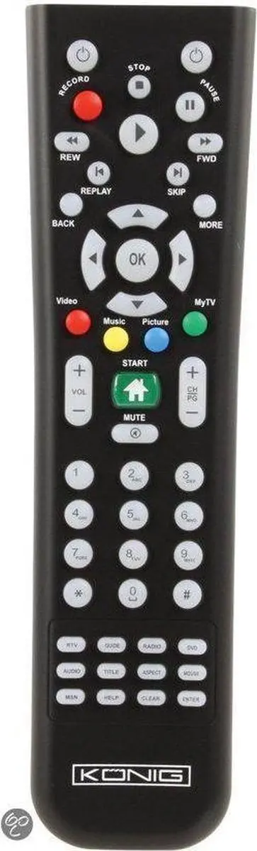 Konig Mediacenter Afstandsbediening