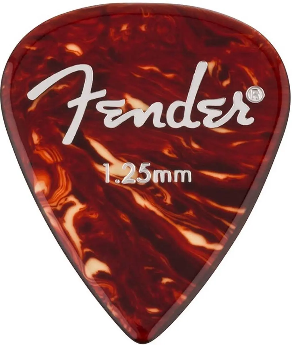 Fender Aero Acryl Plectrum 1.25mm - 6 Stuks
