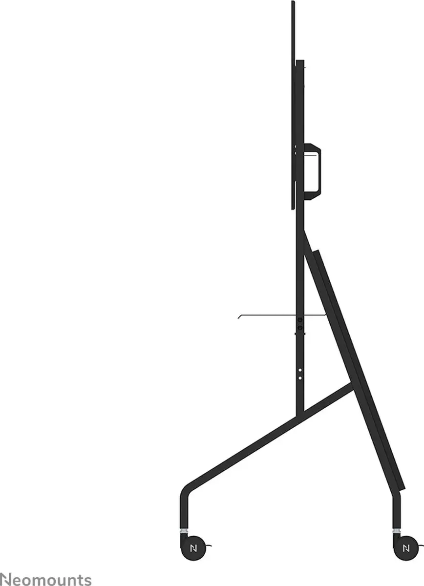 Neomounts FL50-525BL1 Verrijdbare TV Vloerstandaard 55-86" - 76kg - Zwart