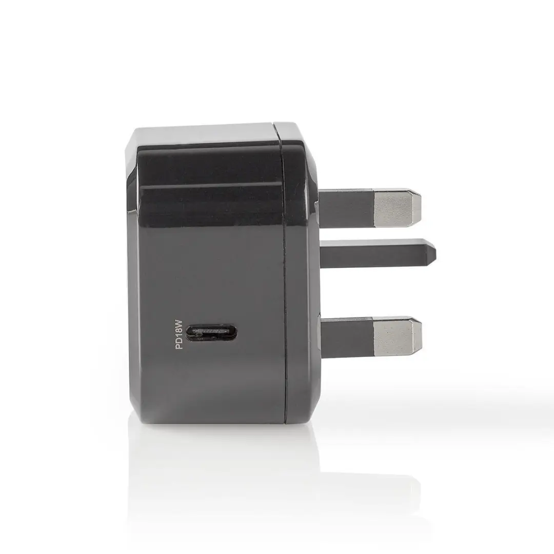 Nedis WCPD18W100BKUK USB-C Oplader 18W - Zwart
