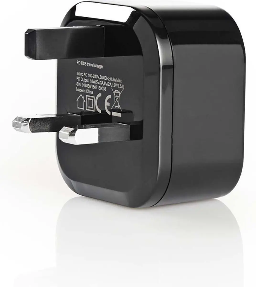 Nedis WCPD18W100BKUK USB-C Oplader 18W