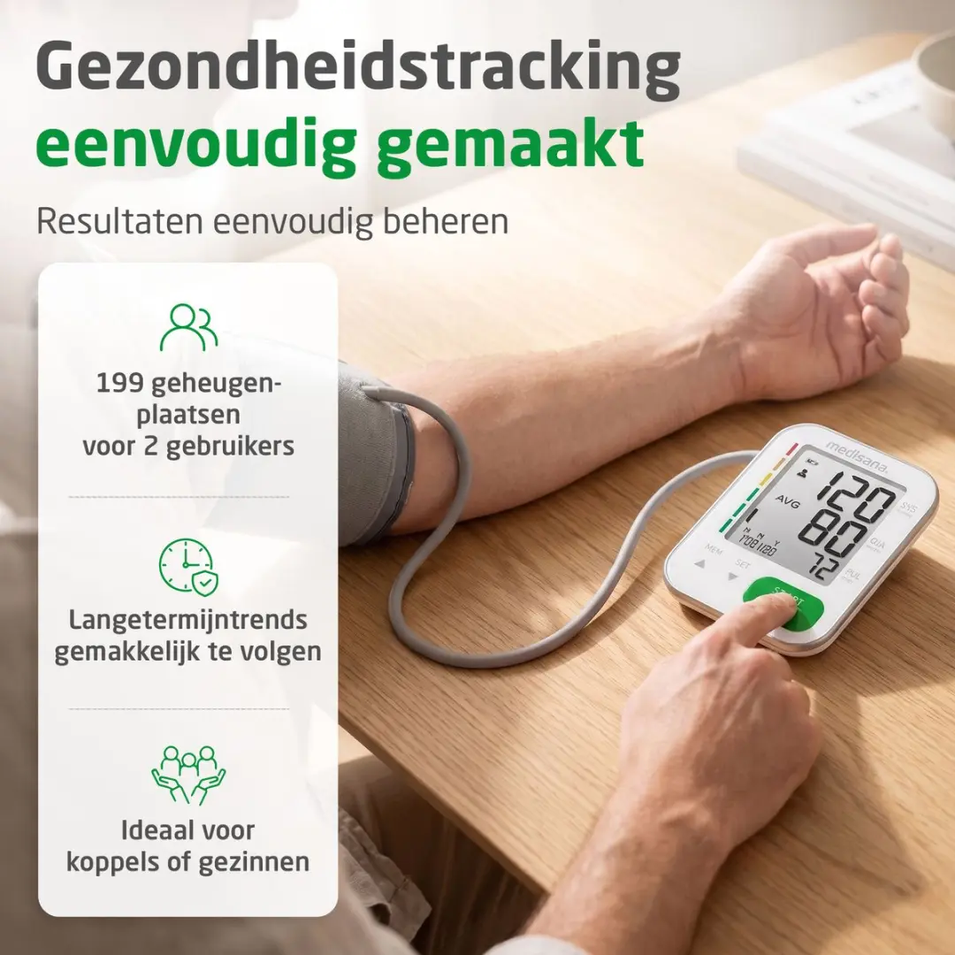 Medisana BU 566 Bloeddrukmeter - 2 Geheugenplekken