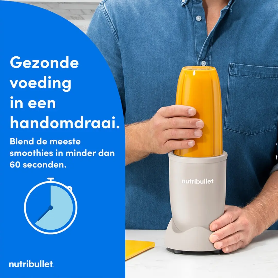 NutriBullet Pro Series 900W Blender - 700ml - Sand