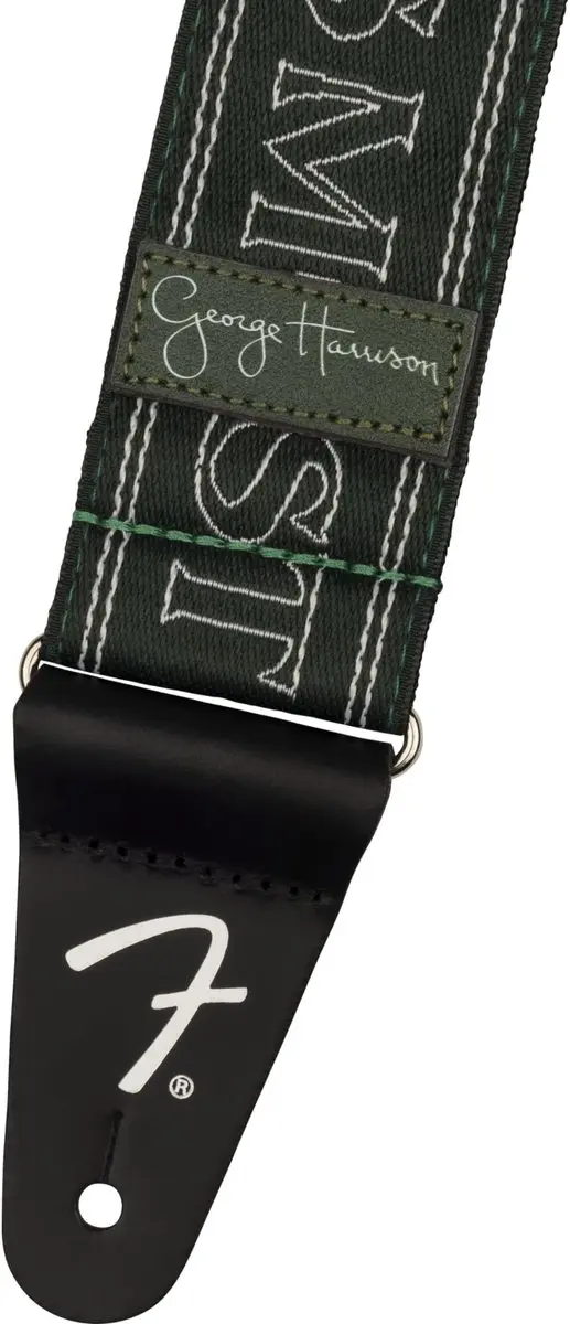 Fender George Harrison All Things Must Pass Logo Strap - Gitaarband - Groen - afbeelding 3 van 3