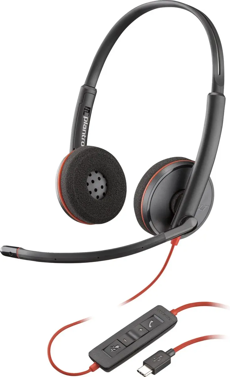 HP Poly Blackwire C3220 Over-Ear Headset