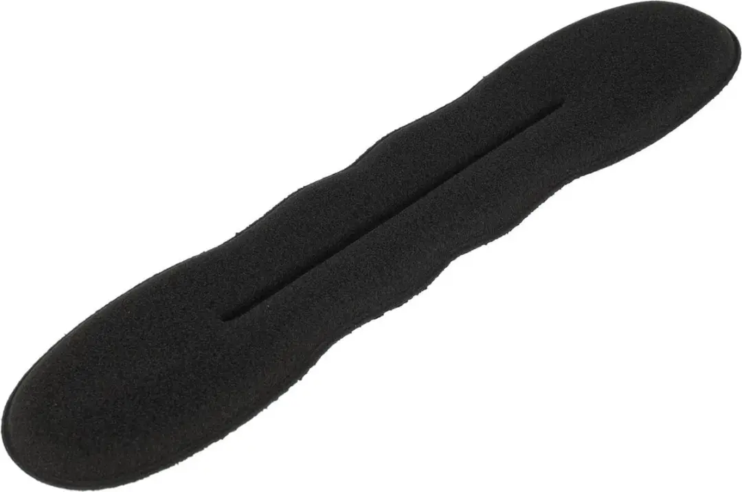 Haarsoires Knotrolband 23cm - Zwart